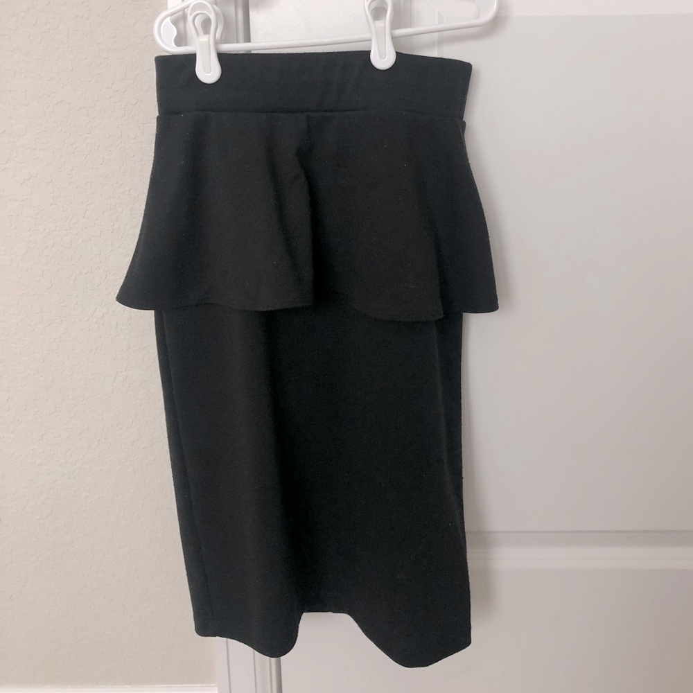 Peplum Pencil Skirt